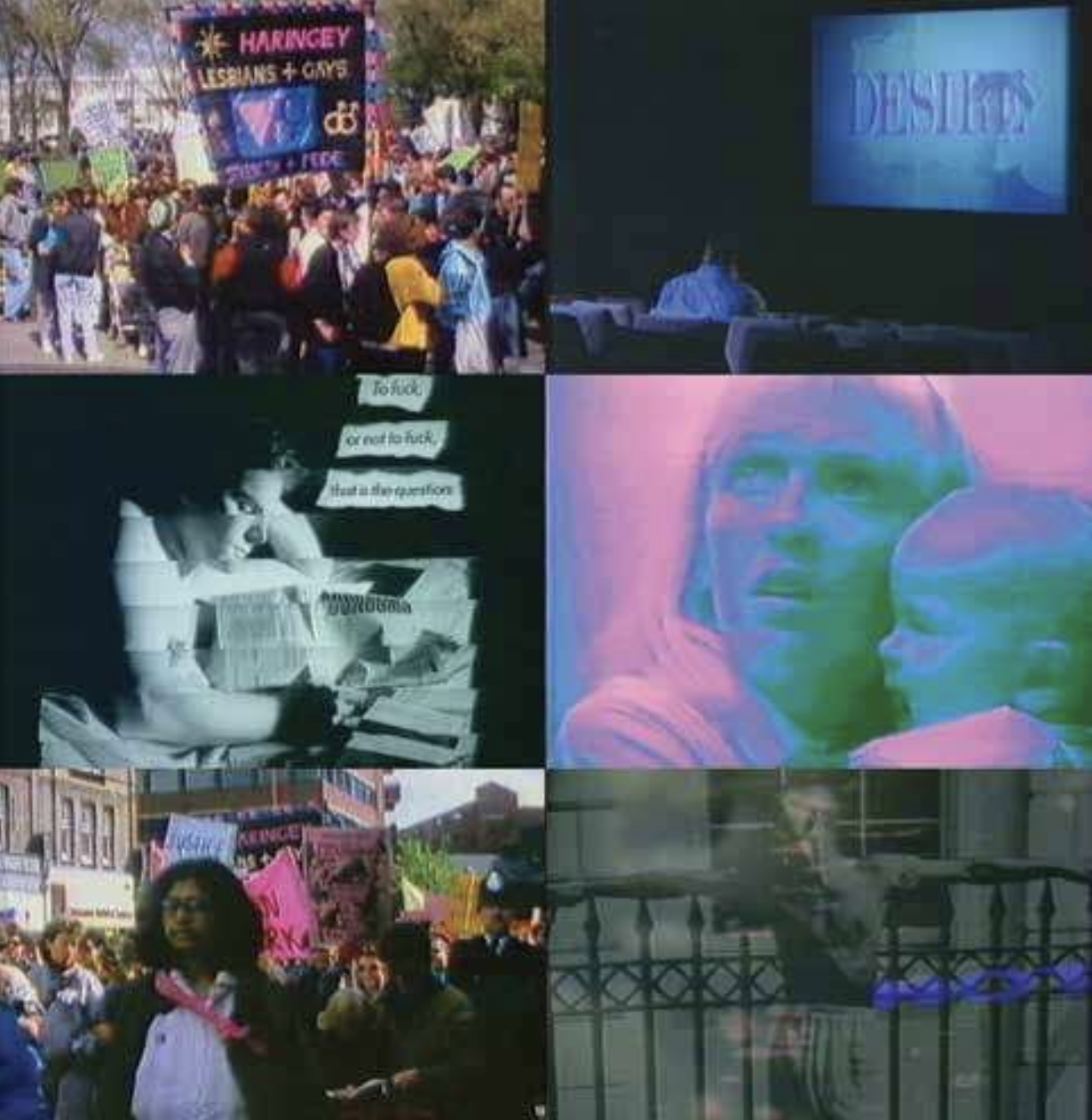 Screenshot from Pratibha Parmar's film Reframing AIDS. Image courtesy Pratibha Parmar.